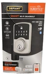 Defiant Square Satin Nickel Smart Wi-fi Deadbolt Powered Open Box Free/fast Ship. Fixed Price $31.42.