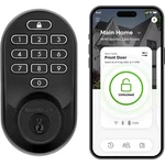 Halo Matte Black Keypad Wi-fi Electronic Single-cylinder Smart Lock Deadbolt Fea. Fixed Price $173.06.