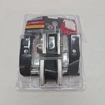 Kwikset Hollis Keyed Entry Door Lever & Single Cylinder Deadbolt Satin Nickel. Fixed Price $27.88.