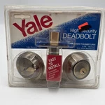 Yale High Security Deadbolt Lock V3211A Cylinder/thumbturn - Nos. Fixed Price $19.99.