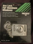 Fortress Key Lock Aluminum Windows No. SW-1423. Fixed Price $12.00.