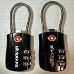 Giverare Tsa Compliant Travel Locks (set Of 2) Flexible Cable, 3-DIGIT Combo. Fixed Price $7.99.