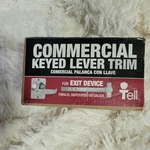 Tell CTL881 Storeroom Lever Trim For 8000 Series Exit DEVICES-US26D Satin EX1005. Fixed Price $55.00.