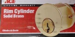 Kwikset KW1 Keyway Rim Cylinder Solid Brass Bright Finish 2 Keys. Fixed Price $10.50.