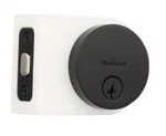 Kwikset Uptown Round Single Cylinder Smartkey Matte Black Deadbolt Door Lock. Fixed Price $29.95.