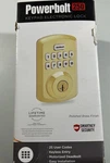 Kwikset Powerbolt Keypad Electronic Deadbolt Polished Brass 9250 Open Box. Fixed Price $34.95.