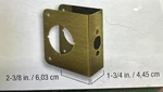 Lock & Door Reinforcer 2-3/8 X 1-3/4 By Screws Included Gate House 0358688 Tt. Fixed Price $15.70.