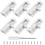 Biaungdo 6 Pcs Slide Bolt Latch Lock, 2 Small Barrel Inch, White. Fixed Price $13.46.