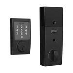 Schlage Matte Black BE479 Cen 622 Sense Smart Deadbolt Door Lock Touch Code. Fixed Price $225.00.
