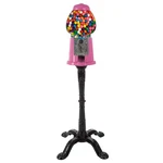 Gumball Machine 15 Pink Bubble Candy Dispenser Glass Globe Stand Coin Bank. Fixed Price $129.99.