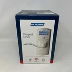 New Schlage FE595 619 Keypad Entry Lever Camelot Satin Nickel Accent. Fixed Price $74.99.