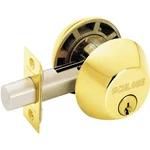 Schlage B62NV 505 Deadbolt, Grade, SC1 Key, Metal, Bright Brass, Keyway. Fixed Price $66.53.