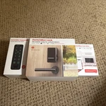 Switchbot Smart Lock Bundle With Keypad And Hub Mini. Fixed Price $60.00.