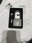 Anweller Black Weatherproof Bluetooth Smart Biometric Fingerprint Padlock. Fixed Price $35.00.