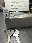 (KA1X10) 5002 Chicago Push Cabinet Lock W/keys All Keyed The Same Nos. Fixed Price $49.99.