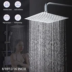Chrome Shower Square High Pressure Rainfall Overhead Sprayer. Fixed Price $33.99.