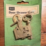 Sears Door/drawer Lock Antique Brass Gold Model 3650 With Key & Fasteners. Fixed Price $32.00.