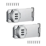 Vidysufyr Keyless Combination Lock 2 Pack Door Security Slide Latch Silv.... Fixed Price $30.74.