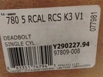 Kwikset 97809-008 Single Cylinder Deadbolt Brass. Fixed Price $17.00.