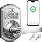 Teeho TE019 Smart Keyless Entry Door Lock With Handle, App Control. Fixed Price $40.97.