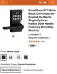 Kwikset Smartcode 917 Keypad Keyless Entry Electronic Lever Lock Deadbolt. Fixed Price $55.00.