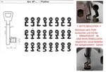 Colorful Key No. 51-74 Room Door Mortise Lock For Kfv. Fixed Price $23.89.