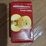 Mountain Security Keyed Entry Polished Brass Door Knob 3101-105 Read Desc. Fixed Price $24.50.