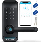 Smart Door With Handle: Kucacci Keyless Entry A-black Lock,. Fixed Price $141.82.