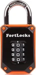 Gym Locker - 4 Digit, Heavy Duty, Hardened 1 Pack, Black/orange. Fixed Price $16.17.