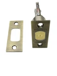 Baldwin 8231050 Estate Satin Brass & Blk Deadbolt And Strike Plate Only. Fixed Price $14.00.