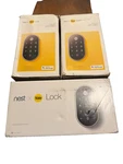 Google Nest X Yale Lock Tamper-proof Smart Keyless Entry Satin Nickel. Fixed Price $110.00.