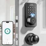 Ulecoce Fingerprint Door Lock Deadbolt Handle Keyless Entry - Matte Black. Fixed Price $48.96.