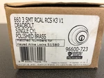 Kwikset 660 Series 2-1/2 X 27/32 In. Deadbolt Lock Polished Brass. Fixed Price $17.62.