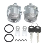 Autohaux Pair Front Door Lock Cylinder Tumbler 1.18"X1.65", Silver Tone. Fixed Price $28.99.