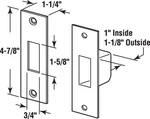 Prime-line 9539 Brass-plated Steel High Security Box Strike 1.25 LX4.87 In.. Fixed Price $15.07.