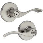 Kwikset Balboa Satin Nickel Bed/bath Privacy Door Lever (93001-885). Fixed Price $16.09.