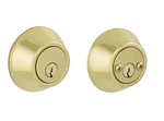 Schlage VD62 605 Bright Brass Double Cylinder Deadbolt. Fixed Price $15.00.