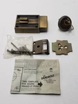 Vintage 1970S National Lock V4215-4A Deadbolt Antique Brass Set W/ Box. Fixed Price $34.99.