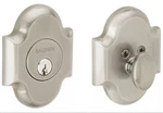 Baldwin Boulder 8252.056 Single Cylinder Arched Deadbolt Lifetime Satin Nickel. Fixed Price $85.00.