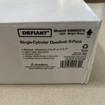 Defiant Single Cylinder Polished Brass Deadbolt Contractor 6 Pack. Fixed Price $39.99.