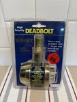E-z Set Single Cylinder Deadbolt CS-200U US3 Polished Brass Heavy Duty Nip. Fixed Price $15.00.