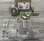 Kwikset 780-15.STRKP Single Cylinder Keyed Entry Deadbolt Satin Nickel. Fixed Price $36.99.