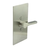 Inox Privacy Latch For Sliding Barn Door Lever Rectangular Rose 2.24" Backset. Fixed Price $60.00.