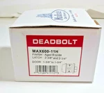 Maxgrade Single Cylinder Deadbolt Kit Aged Bronze Lock MAX600-11H. Fixed Price $19.99.