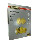Defiant Brandywine Polished Brass Combo Pack With Double Cylinder Deadbolt. Fixed Price $17.66.