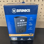 Brinks 4390 Electronic Keypad Single Cylinder Deadbolt - Black. Fixed Price $29.00.