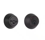 Defiant Aged Bronze Double Cylinder Deadbolt. Fixed Price $15.00.