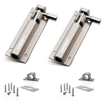 2PCS Door Security Slide Latch Lock Barrel Bolt Solid Aluminium Alloy To Keep. Fixed Price $19.45.