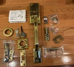 Kwikset 800SN Lip 3 Rcs Polished Brass (exterior Only) Handleset. Fixed Price $25.00.