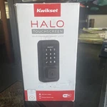 Kwikset Halo Touchscreen Smart Lock Wifi Keypad Electronic Deadbolt Matte Black. Fixed Price $89.00.